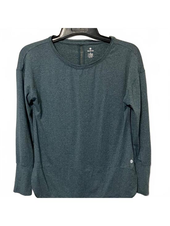 Apana Tops - Apana Women's Athleisure Heather Green Athletic Sporty Long Sleeve Top Small